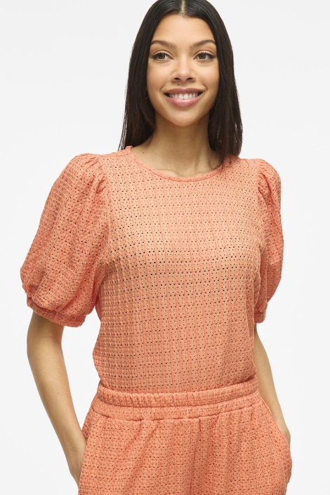 Vila viminera o-neck 2/4 top/tes